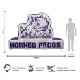 thumbnail image 4 of Logo Brands TCU Horned Frogs Pre-Lit 7’x10’ Team Inflatable, 4 of 6