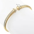 thumbnail image 4 of 1.00 CT. T.W. Round Cut Cuff Diamond Bangle Bracelet in 14K Gold, 4 of 6