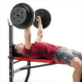thumbnail image 3 of Marcy Pro Standard Weight Bench with 100 lb. Weight Set, 3 of 6
