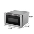 thumbnail image 3 of Hamilton Beach 1.2 cu ft. 24-Inch Microwave w/ Built-In Touchscreen Drawer, 3 of 16