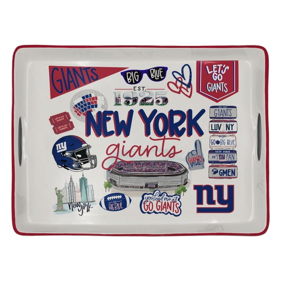 New York Giants Ceramic Serving Tray
