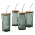 thumbnail image 1 of Member's Mark 4-Pack Glass Tumblers with Beech Wood Lids, 1 of 4