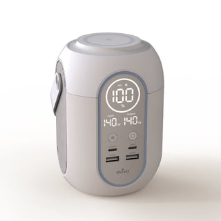 Aviva S200 Portable Power Station, 199Wh Compact Backup Power, 2.7 lb Lightweight Design, 140W USB-C Fast Charging, Built-in LED Light and Wireless Charging