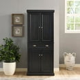 thumbnail image 4 of Crosley Furniture Seaside Coastal Pantry Storage Cabinet with Shelves, 4 of 22