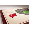 thumbnail image 4 of YouTheFan Wisconsin Badgers 17"x13" 3D 5 Layer Stadium View Wall Art, 4 of 5