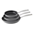 thumbnail image 1 of Member's Mark 3-Piece Hard Anodized Fry Pan Set, 1 of 4