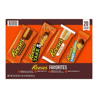 REESE'S Chocolate Peanut Butter Candy Dipped Graham Bears, 24 oz