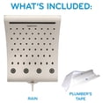 thumbnail image 6 of Oxygenics Curve 3-Setting Rain Shower Head, Various Finishes, 6 of 12
