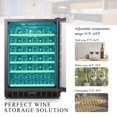 thumbnail image 7 of Lanbo 24 Inch 51 Bottle Wine Cooler Fridge, 7 of 15