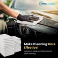 thumbnail image 2 of Hometex Microfiber Cleaning Cloths, 100 pack, 12" x 12", White, 2 of 8