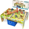 thumbnail image 1 of 50 piece Train Set with Train / Play Table - BRIO and Thomas & Friends Compatible, 1 of 6