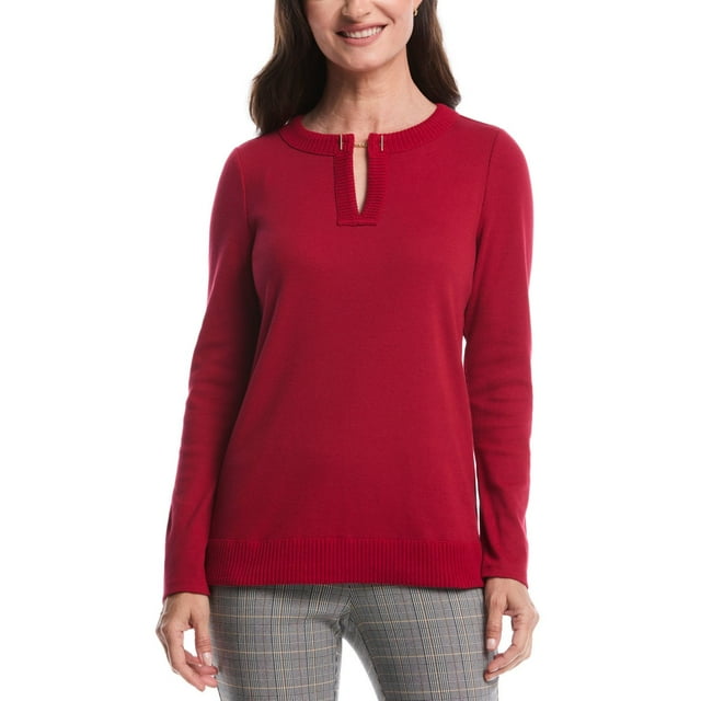 Rafaella Women's Long-Sleeve V-Neck Top