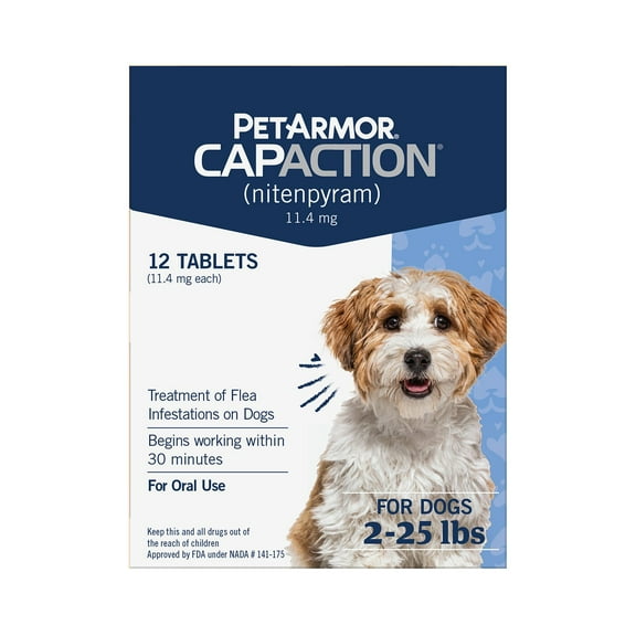 PetArmor CapAction Flea Tabs for Dogs, 12 ct., Choose Size
