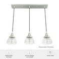 thumbnail image 5 of Hunter Cypress Grove Glass 3 Light Pendant Light Fixture, Round Cluster and Linear Cluster, 5 of 9
