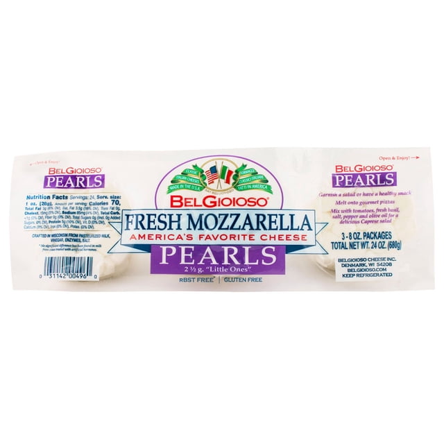 BelGioioso Fresh Mozzarella Cheese Pearls, 8 oz., 3 pk.