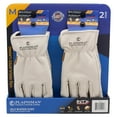 thumbnail image 1 of Plainsman Fleece-Lined Cowhide Leather Work Gloves (2 pk.), 1 of 2