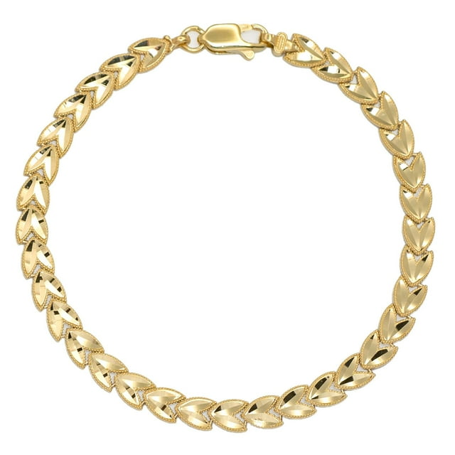 Laurel Chain Bracelet in 14K Gold