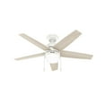 thumbnail image 1 of Hunter Bardot Ceiling Fan with LED Light Kit and Pull Chain, Assorted Sizes, 1 of 10
