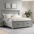 thumbnail image 1 of Brooks King Platform Storage Bed, 1 of 11