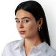 thumbnail image 6 of High Polish Hoop Earrings in 14K Gold, 6 of 6