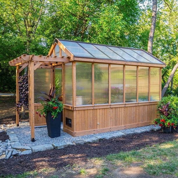 Backyard Discovery Bellerose Cedar Greenhouse - Samsclub.com