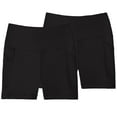 thumbnail image 1 of Member's Mark Women's 2 Pack Everyday High Rise 5" Bike Short, 1 of 5