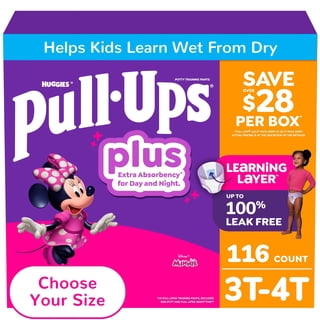 Pull-Ups Plus Training Pants for Girls, Size 2T-6T