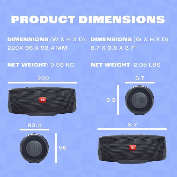 JBL CHARGE ESSENTIAL 2 黒 JBL Charge Essential 2 | Portable Waterproof Speaker with Powerbank
