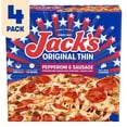 thumbnail image 1 of Jack's Original Thin Sausage Pepperoni Frozen Pizza 4 pk., 1 of 7
