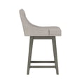 thumbnail image 13 of HH2 Home Upholstered Tapered Back Wood Adjustable Height Swivel Bar Stool, 13 of 19