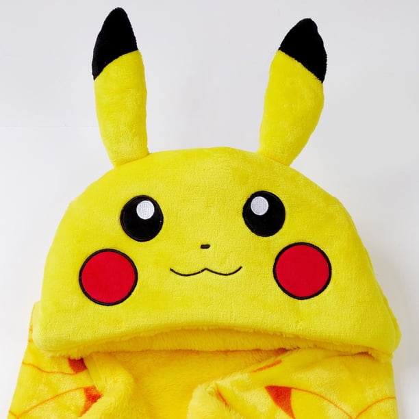 Kids' Plush Hooded Throw with Faux Fur Lining, 40