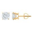 thumbnail image 2 of 1.95 CT. T.W. Round Cut Solitaire Diamond Stud Earrings in 14K Gold, 2 of 7