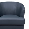 thumbnail image 2 of Belfield 100% Top Grain Leather Swivel Accent Chair, 2 of 8