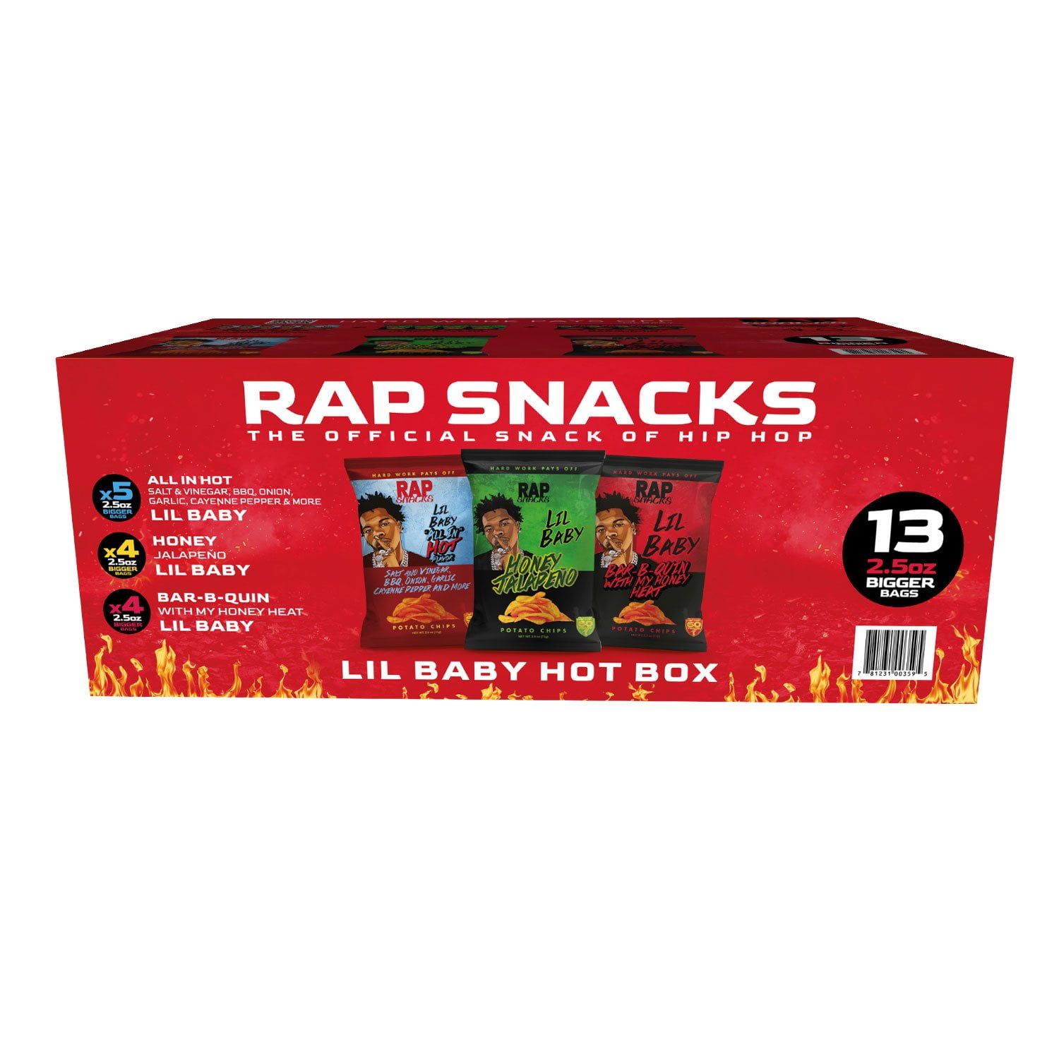 Rap Snacks Hot Variety Pack Chips, 2.5 oz., 13 pk. - Samsclub.com
