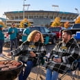 thumbnail image 6 of Pegasus Sports Jacksonville Jaguars Wearable Sherpa Throw, 6 of 7