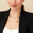 thumbnail image 7 of Herringbone Chain Necklace in 14K Gold, 7 of 9