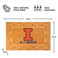 thumbnail image 3 of Logo Brands Illinois Fighting Illini Coir Outdoor Mat, 3 of 3