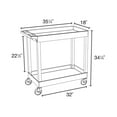 thumbnail image 2 of 32" x 18" Tub Cart - Two Shelves, 2 of 3