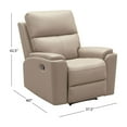 thumbnail image 17 of Everett 3-Piece Top-Grain Leather Manual Reclining Set, Assorted Colors, 17 of 17