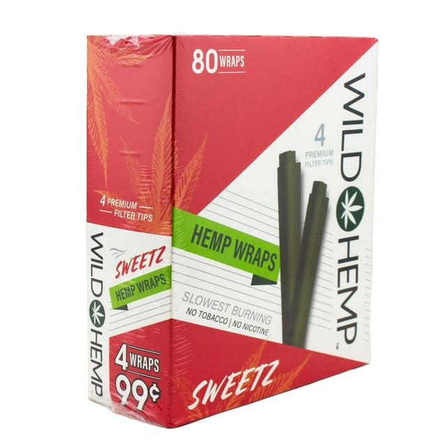 WILD HEMP WRAP SWEETZ 4-0.99 20CT