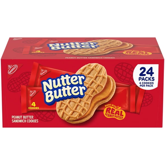 Nutter Butter Peanut Butter Sandwich Cookies, 24 pk.