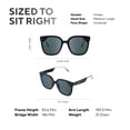 thumbnail image 9 of CHAMELO Lifestyle Veil Slider HVL Cat-Eye Smart Sunglasses, Glossy Black Frame with Smoke Lenses | Adjustable Electronic Tint, Fashion Lifestyle Eyewear, Polarized UV Protection, 9 of 9