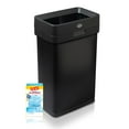 thumbnail image 1 of Clorox 13 Gallon Open Top Stainless Steel Trash Can with Anti-Microbial Odor Protection  Including GLAD 45ct 13 Gallon Bags, 1 of 8
