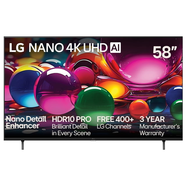 LG 58 NANO 4K UHD AI NU70 4K Smart TV 2026
