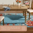 thumbnail image 8 of Town & Country Everyday Hibiscus Bloom Border Modern Floral Outdoor Rug, 8 of 9