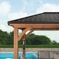 thumbnail image 2 of Backyard Discovery Barrington Cedar Gazebo with Powerport, Choose Size, 2 of 10