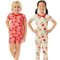 thumbnail image 1 of Member's Mark Girls 4-Piece Organic Cotton Pajama Set, 1 of 8