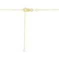 thumbnail image 4 of Oval Cut London Blue Topaz and Diamond Pendant Necklace in 14K Gold, 4 of 6