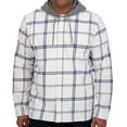 thumbnail image 1 of Aeropostale Men's Flannel Button-Down Hoodie, 1 of 11