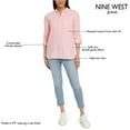 thumbnail image 5 of Nine West Women's Long Sleeve Double Gauze Button Up, 5 of 7